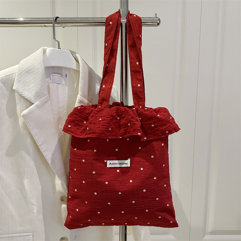 designer Niche Design Single Shoulder Bag Cute Women's Bag Spring New Fresh Sweet Fashion Large Capacity Class Tote Bag