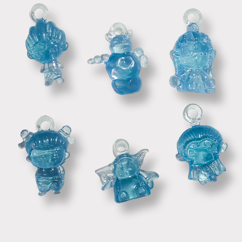 2025 New Acrylic Transparent Small and Delicate Ne Zha Anime Character Series Modelling Charms Small Pendant