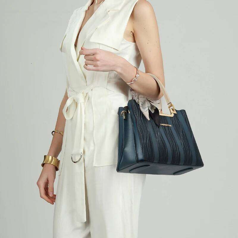 Women's Bags Designer LAORENTOU Elegant Women Tote Handbag Fashion Large Shoulder Cowhide Design Lady Crossbody Bag Purse Gift For Wife,Mom