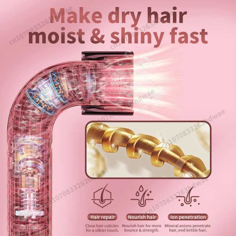 220V Professional Hair-care Leafless Hair Dryer Negative Ion Styling Tools Hairdryer 200 Million Anion Super Blow Dryer XJ250605