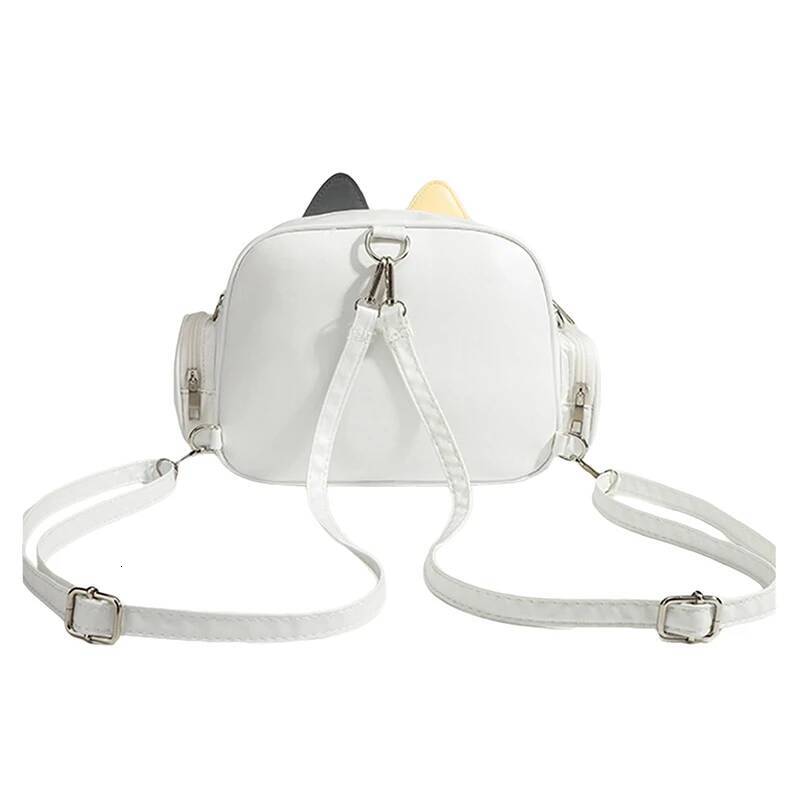 Fashion College Style Female Small Ita Cat Backpacks for Women Leather Casual Lolita Jk Haruku Shoulder Bag