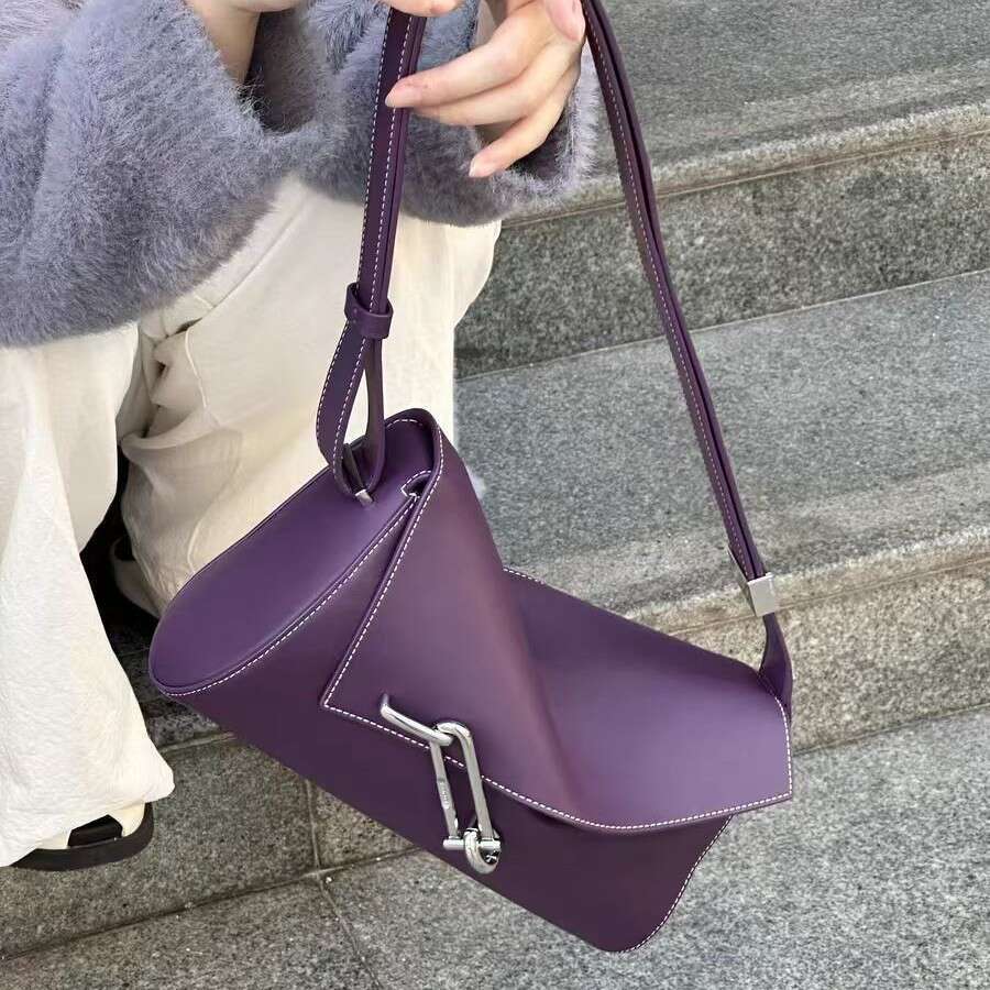 TADFAB Medium Lock Box Interlock Colorful Small Square Niche Versatile Unisex Crossbody Underarm Bag