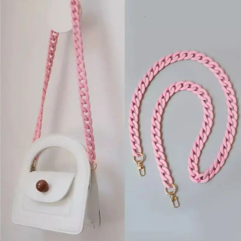 Trend Acrylic Iridescent Chunky Chain Strap For Handbag Bags Resin Colorful Bags Chain Trend Accessories 250528