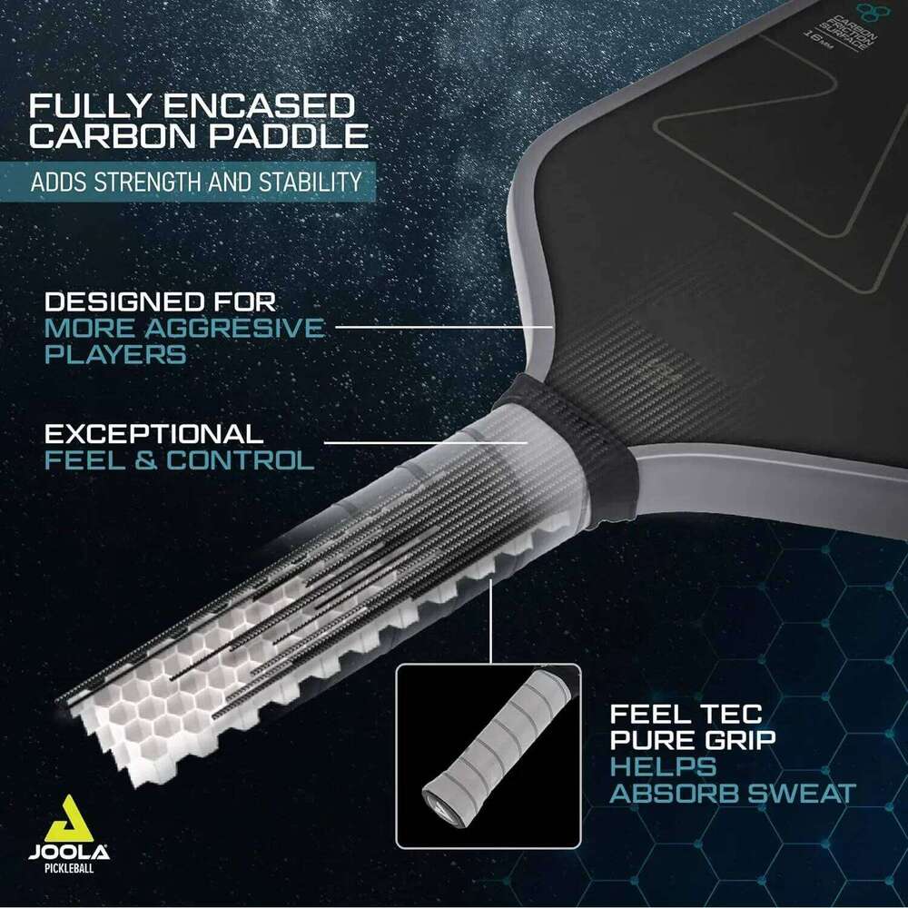 USAPA Approved T700 Raw Carbon Fiber Pickleball Paddle Spin Textured Surface