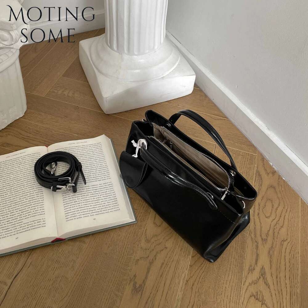 Motingsome Fashionable Woman First Layer Cowhide Bag Designer Handbag And Satchel Shoulder Messenger Tote Purse 2025