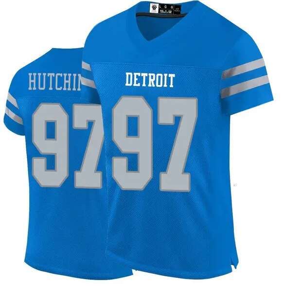 2024 American Football Jersey 14 St Brown 26 Gibbs Branch 34 Anzalone 97 Adan 73 Jackson 32 D'Andre Swift 70 Dan Skipper For ed Custom Any Name N