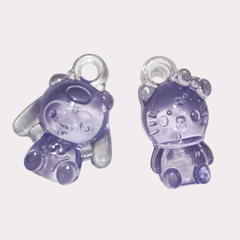 Acrylic transparent small delicate modelling charm small pendant 2025 new pendant
