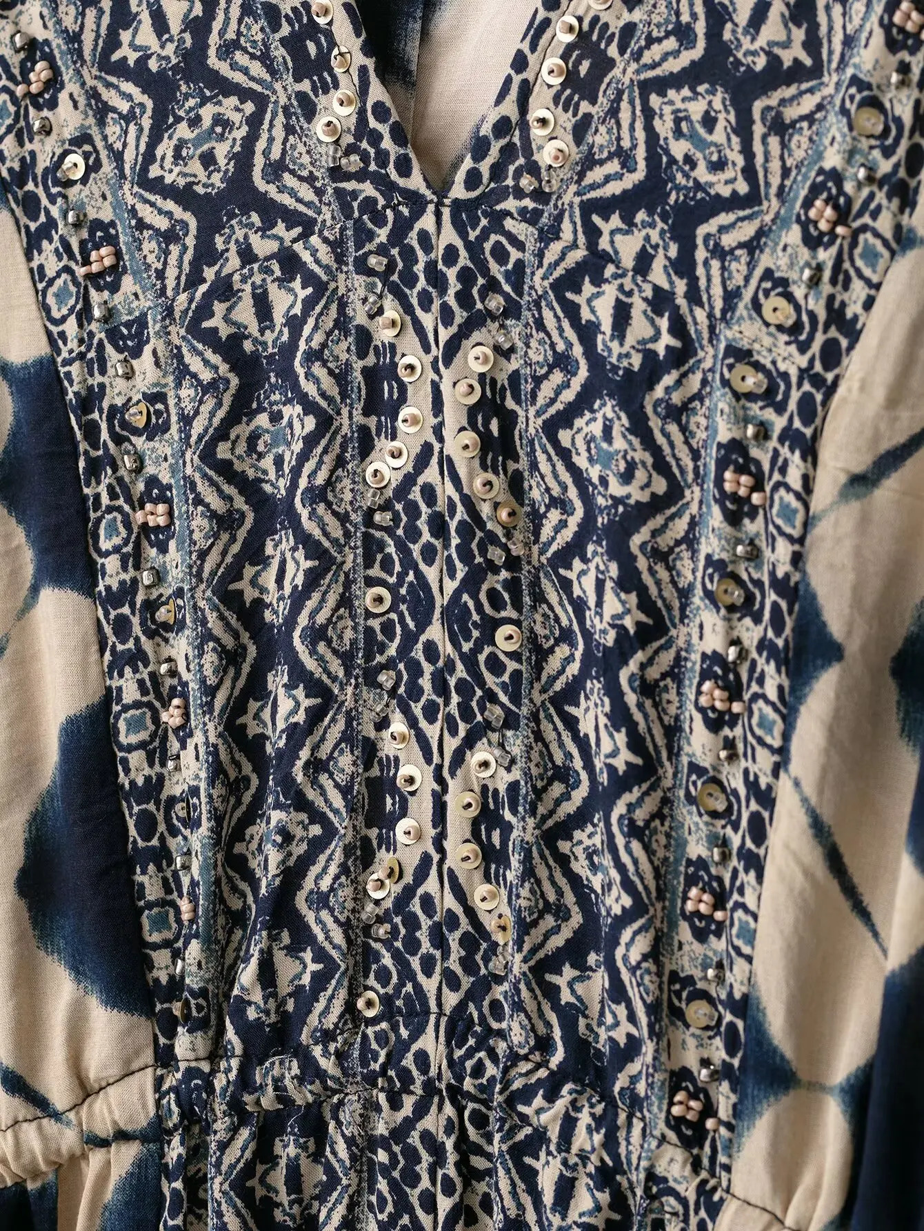 European and American style printed holiday casual waist dress 250604