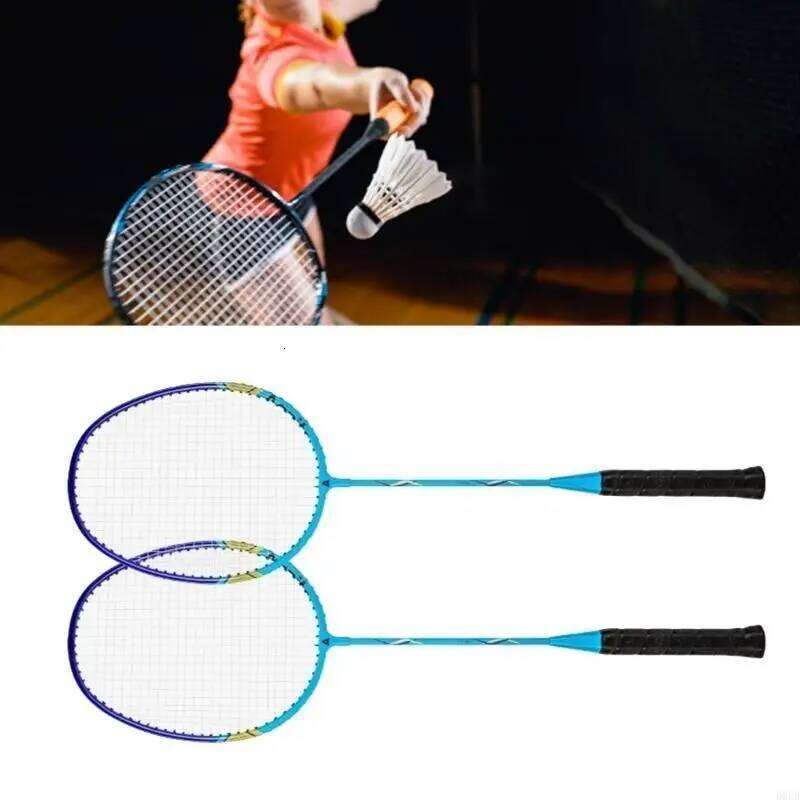 1Pair Shuttles Professional Double Badminton Racquet for 2 Players