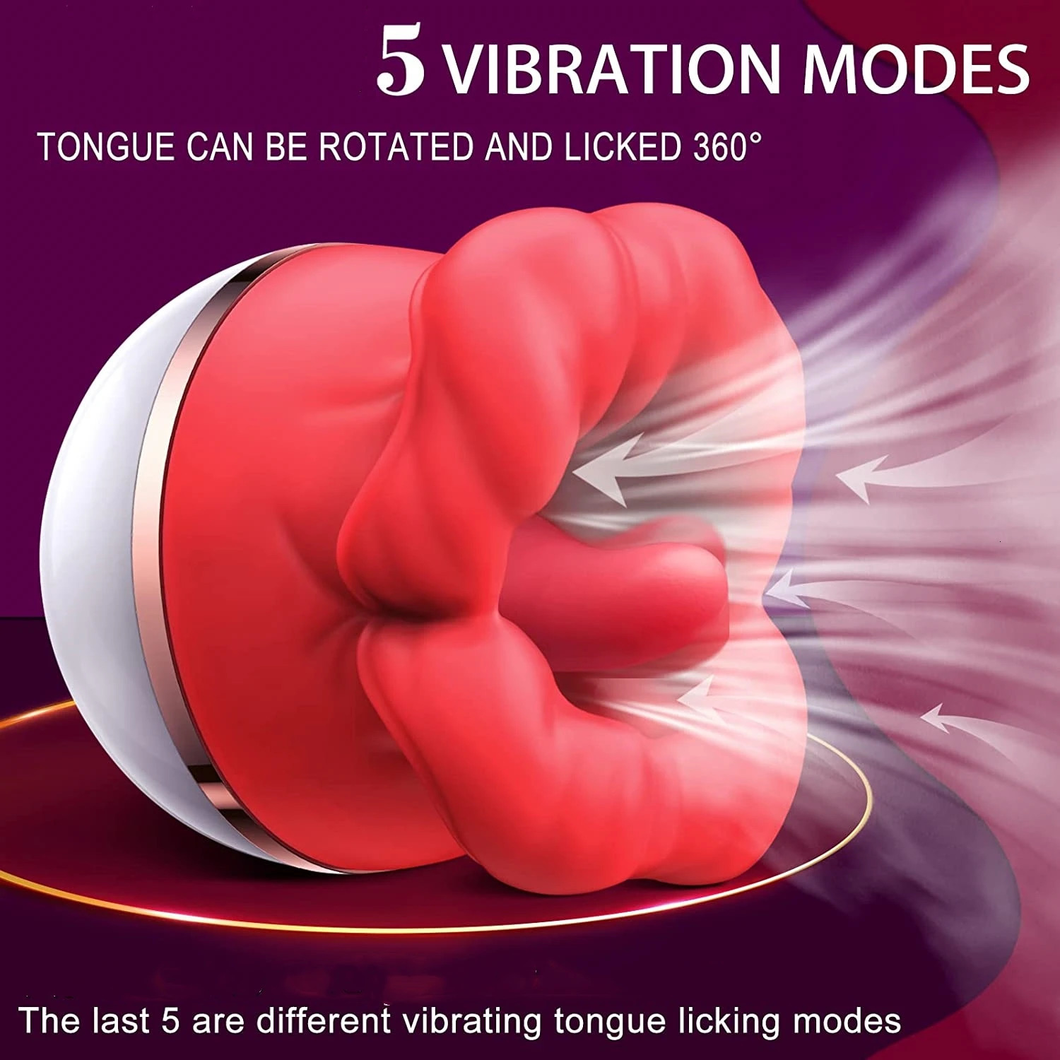 Rose Sex Toys Vibrator Vagina Licking Tongue Masturbator Clitoris Stimulator G Spot Massager For Women Adult Sex Toys 250603