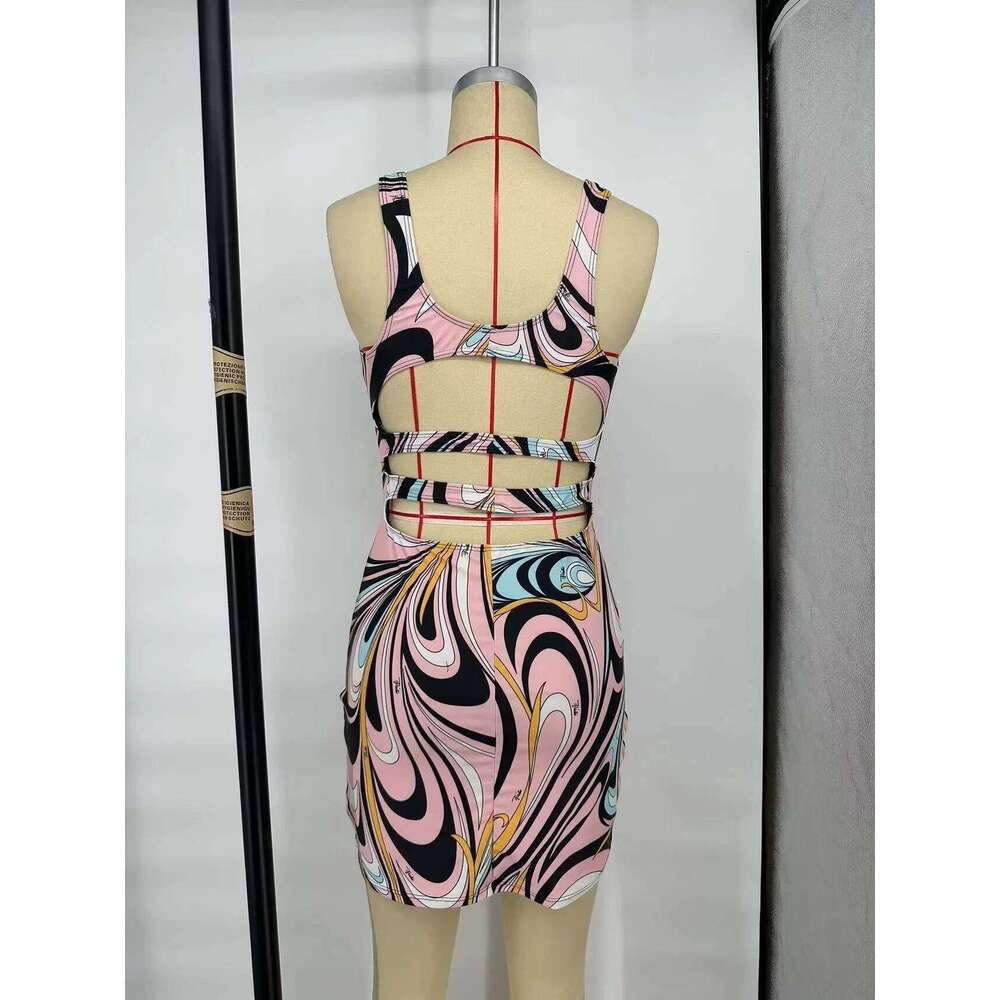 Fashion Brand Bikini Design Mixed Color Striped Women's Summer Sports Yoga Sets Tight Shorts Beach Swimwear