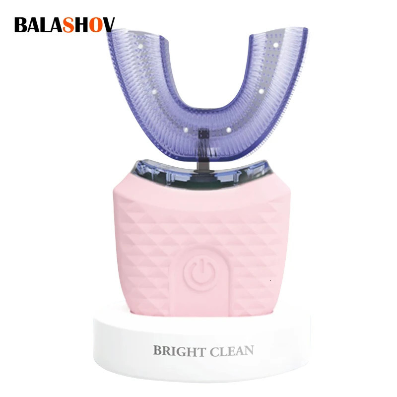 360 Degrees Intelligent Automatic Sonic Electric Toothbrush Water Proof in the Mouth Type Silicone Tooth Brace Adult Toothbrush 250604