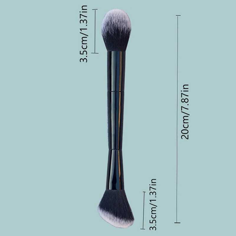 Double Head Makeup Brushes Highlighting Brush Face Contour Brush Soft Hair B Brush Beauty Cosmetic Tools W250605
