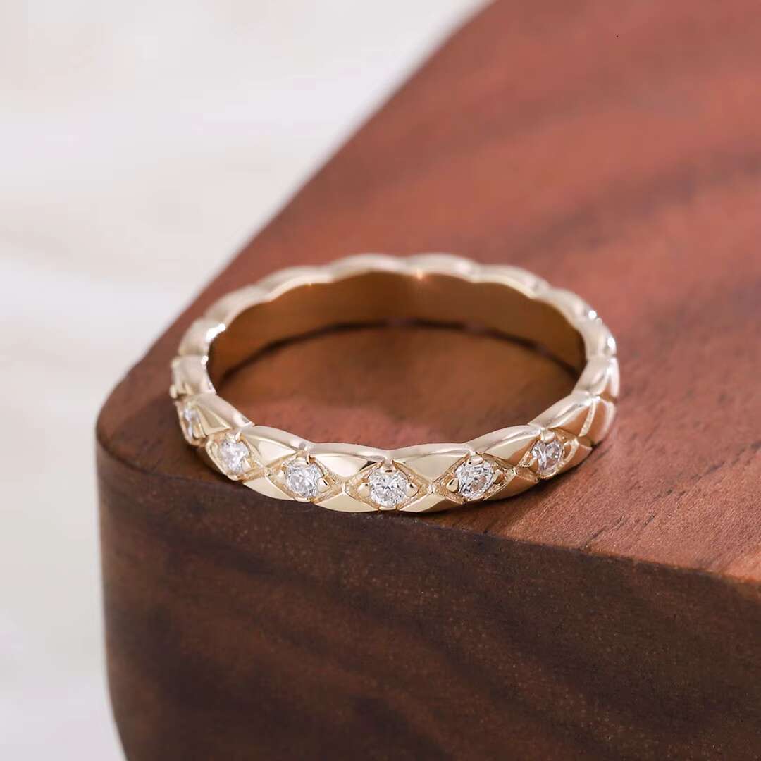 Provence Jewelry Customized Engraving Moissanite Diamond Setting Ring 10k Solid Gold Man Engagement /wedding Ring Fine Jewelry