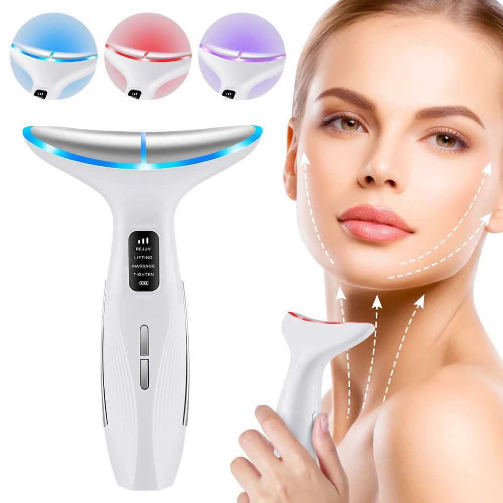 5 In 1 Eye Beauty Device Facial Massager LED Red-Li Therapy Wand for Relaxing Eye Dark Circles Eye Bags Puffiness Skincare ToolXJ250607