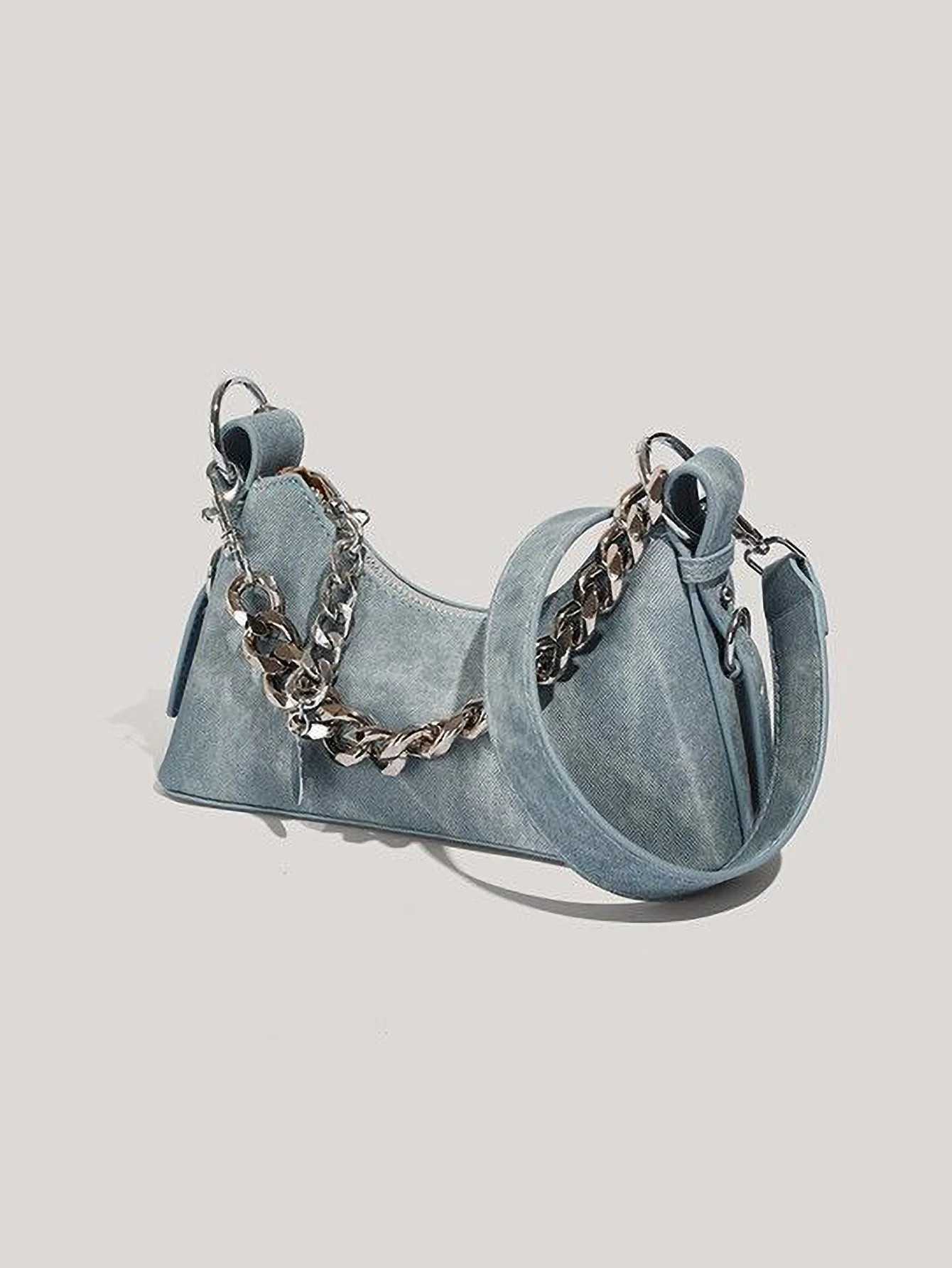 Cowboy Patterned Chain Armpit Bag Reliable and Versatile Single Shoulder Armpit Bag XJ250605