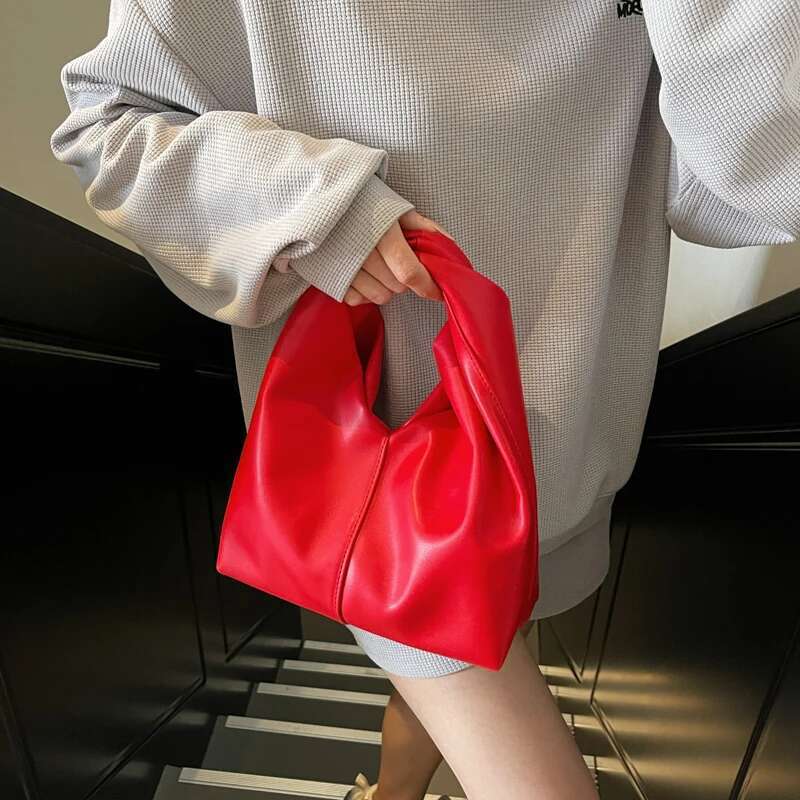 LEFTSIDE Design Small PU Leather Shoulder For Women New Trend Fashion Y K Handbags and Purses Females Bucket Bag