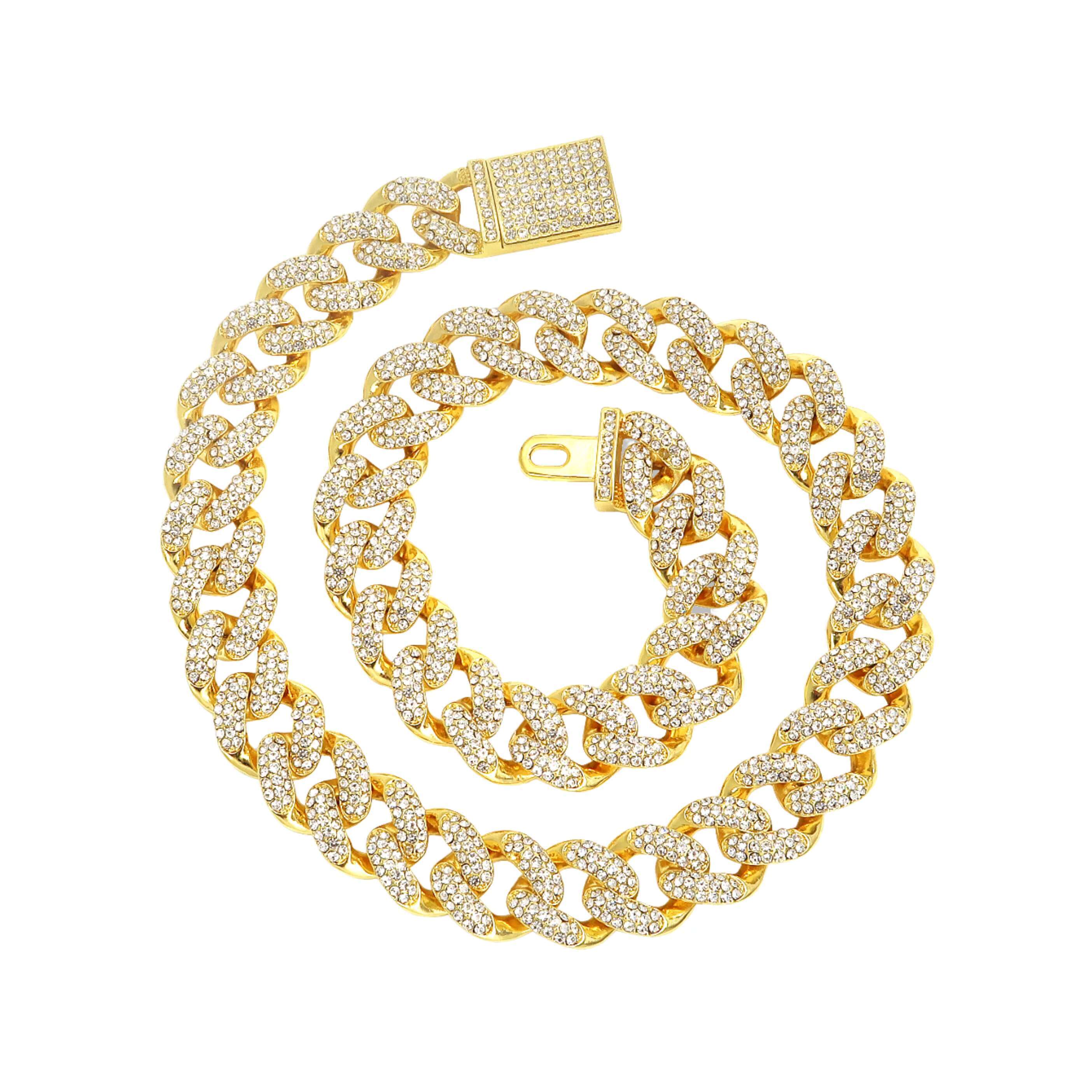 Gold Filled Hip Hop Necklace Chain Necklaces for Women Hip Hop Mens Mosang Diamond Hip Hop Necklace