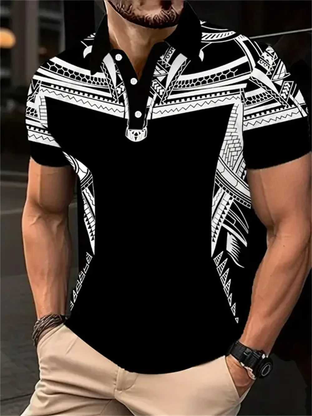 Mens Color Block Stripe Short Sleeve Summer Thin Polo Shirt Stylish Zipper Crew Neck Polo Shirt Mens Golf Casual Polo Shirt XJ250605
