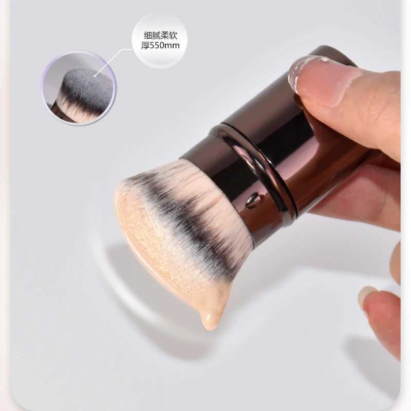 1pcs Retractable B Brush Foundation Brush Soft Fluffy Powder Contour Makeup Brushes Portable Makeup ToolsW250605