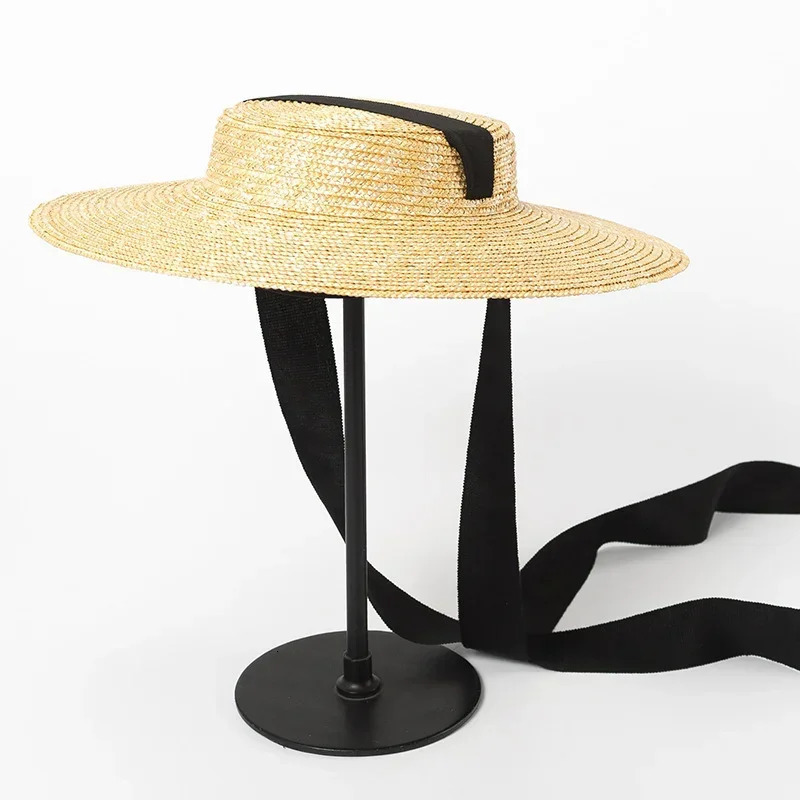 Wide Brim Straw Hat for Women Summer Woven SunHat Oversized Brim Beach Hat Holiday Children Summer Casual Sun Visor Caps 250529