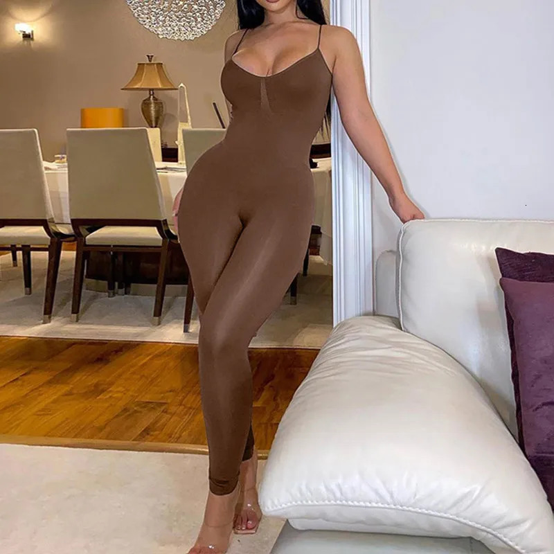 Summer Jumpsuits Women Sleeveless Bodycon Sexy Backless Black Fashion Rompers Casual Streetwear Sporty Slim Basic Overall 250605