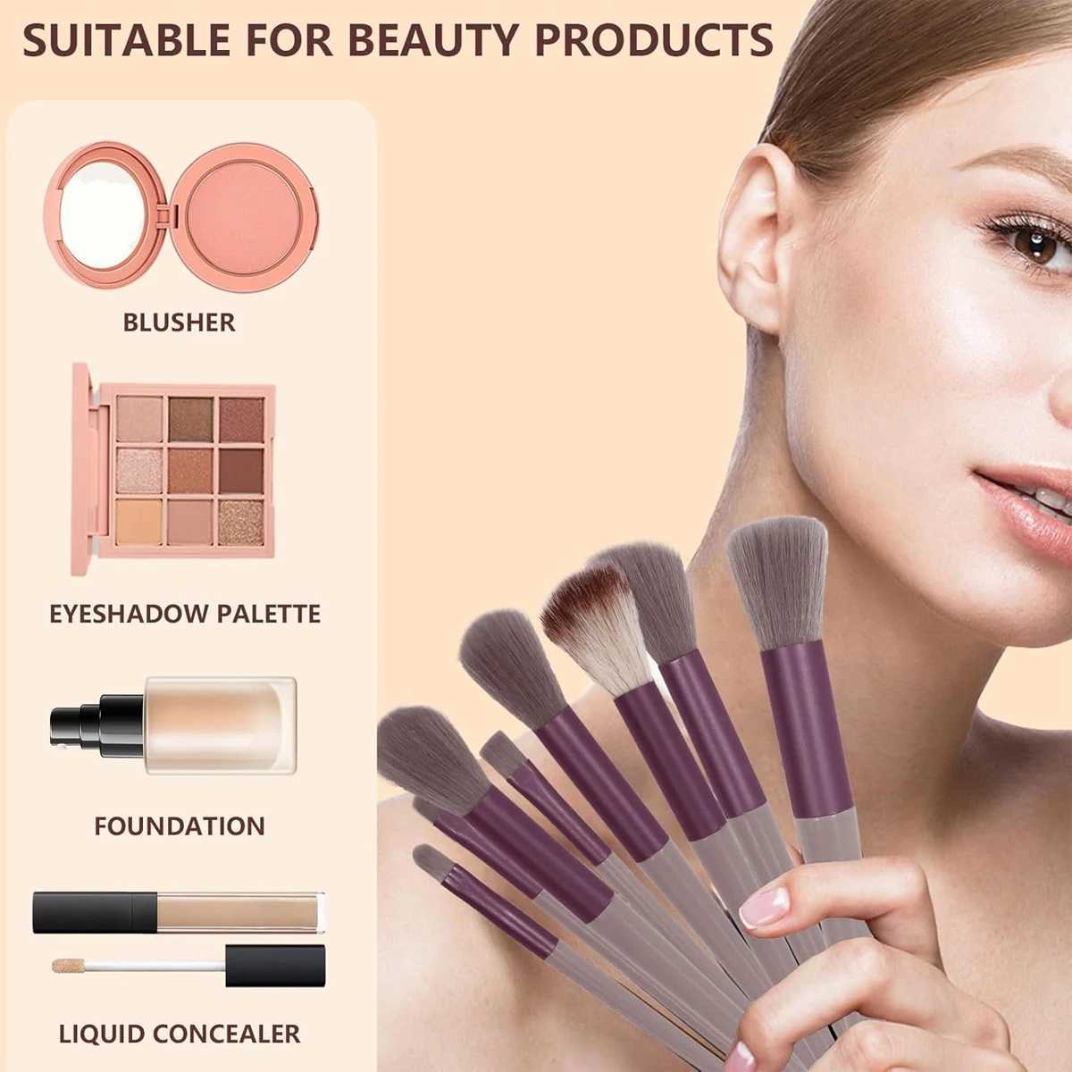 13PCS Four Seasons Green Makeup Brush Green Makeup Quick Drying Makeup Brush Set Super Soft powder ber Powder Brush W250605