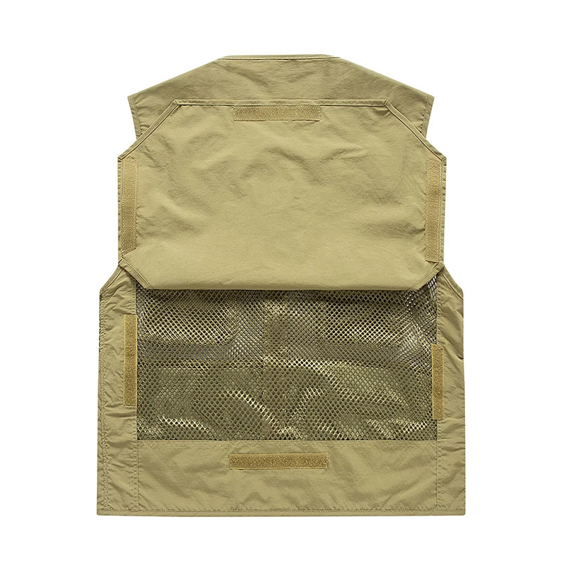 Summer Thin Mesh Vest Outdoor Sportsfor Jackets Bigsize Bomber Sleeveless Casual Tactical Work Wear Camping Fishing Vests 250605Z