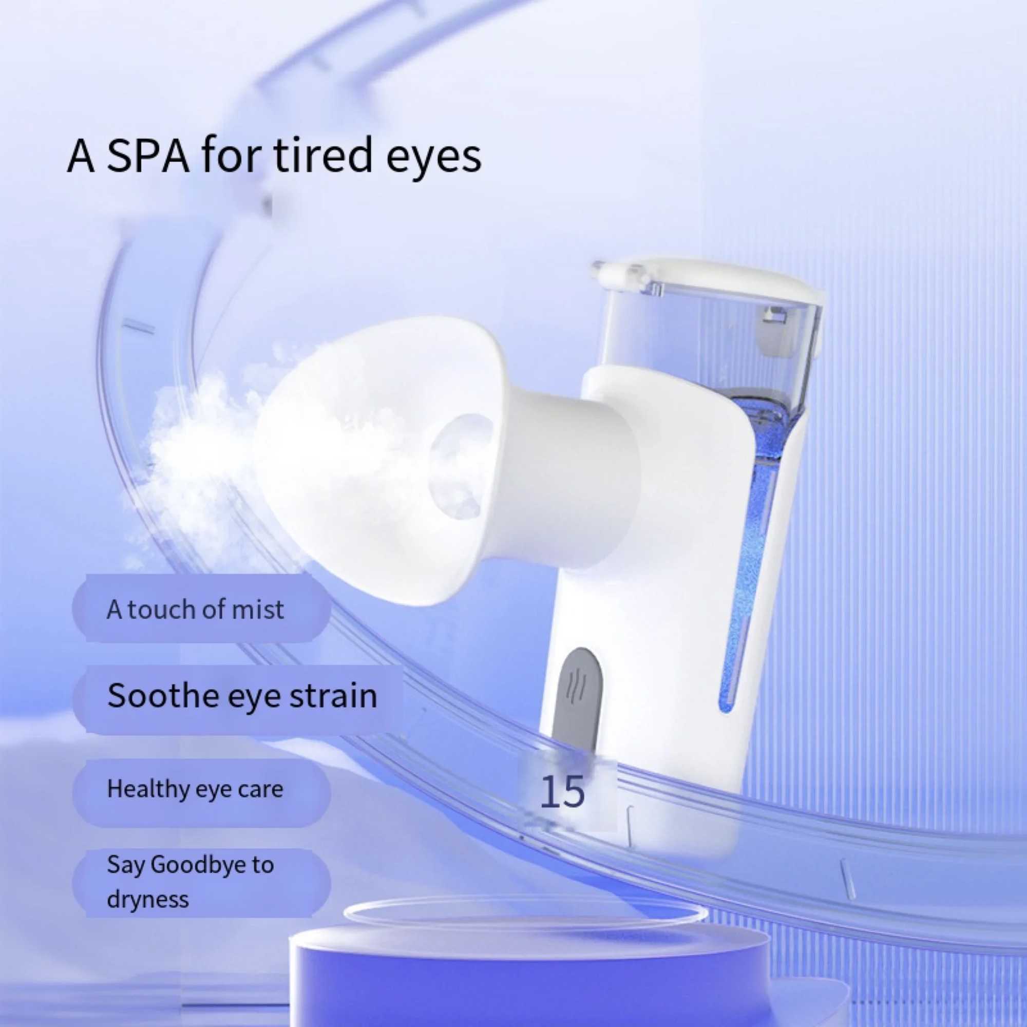 New Nano Sprayer Hot Cold Eye Facial Vaporizer Mini Portable 15ML Face Steamer for Eyes Warm Care Facial Cool Moisture XJ250607