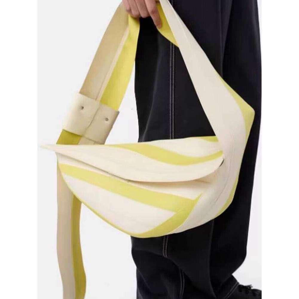 Color Block Niche Underarm New Fashion Large Capacity High Quality Texture Irregular Striped Handbag Shoulder Bag