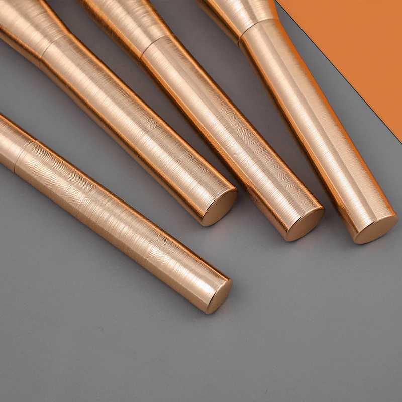 15pcs High Quality Professional Makeup Brushes Beauty Cosmetic Premium Synthetic Rose Gold Aluminum Handle Face Eye Brush setW250605