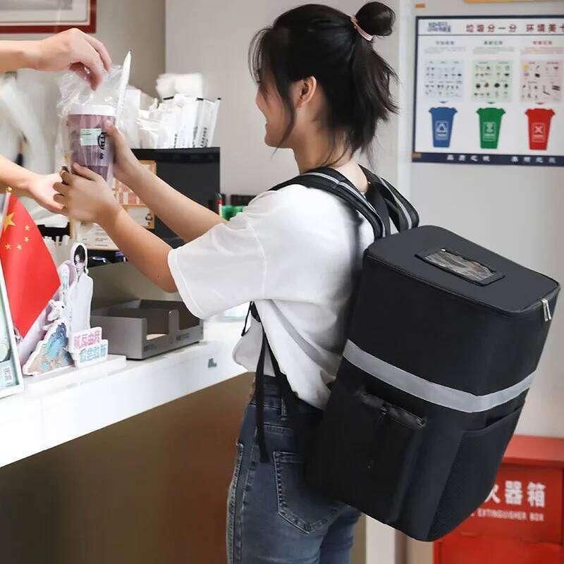 35L Extra Large Thermal Cooler Refrigerator Box Fresh Keeping Food Delivery Backpack Insulated Cool Bag