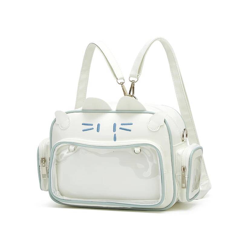 Fashion College Style Female Small Ita Cat Backpacks for Women Leather Casual Lolita Jk Haruku Shoulder Bag