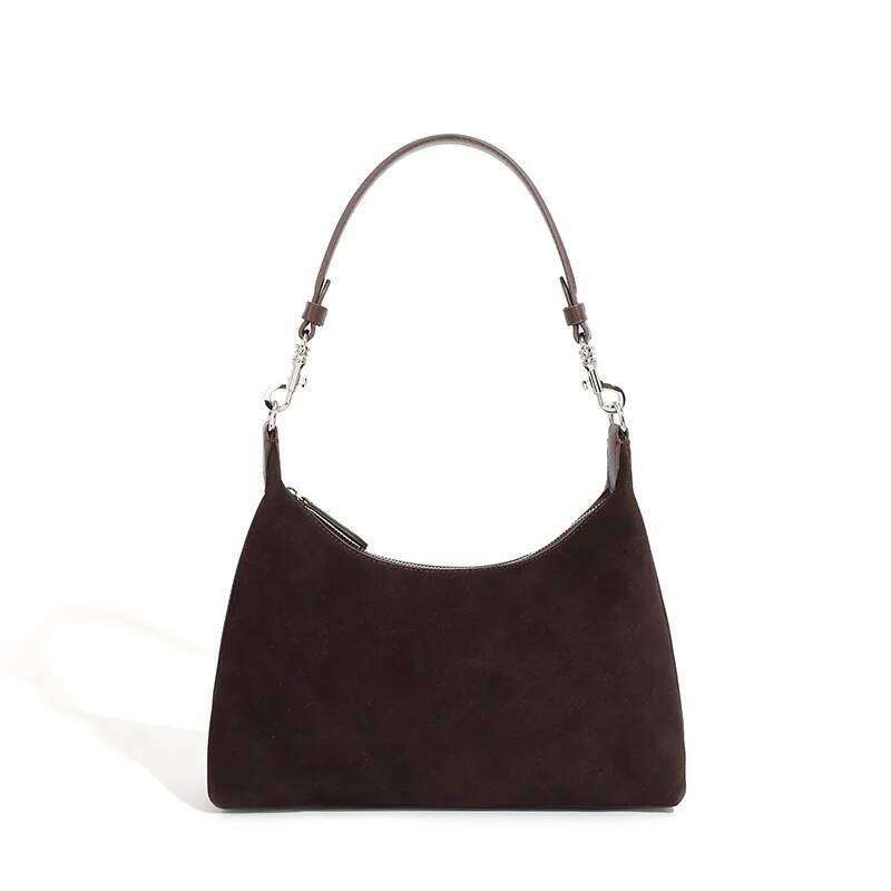 Designer Bags 2025 Women's Frosted Cow Genuine Leather Shoulder Bag Female Retro Cowhide Handbags Ladies Fashion Designer Bags For Lady New Luxur