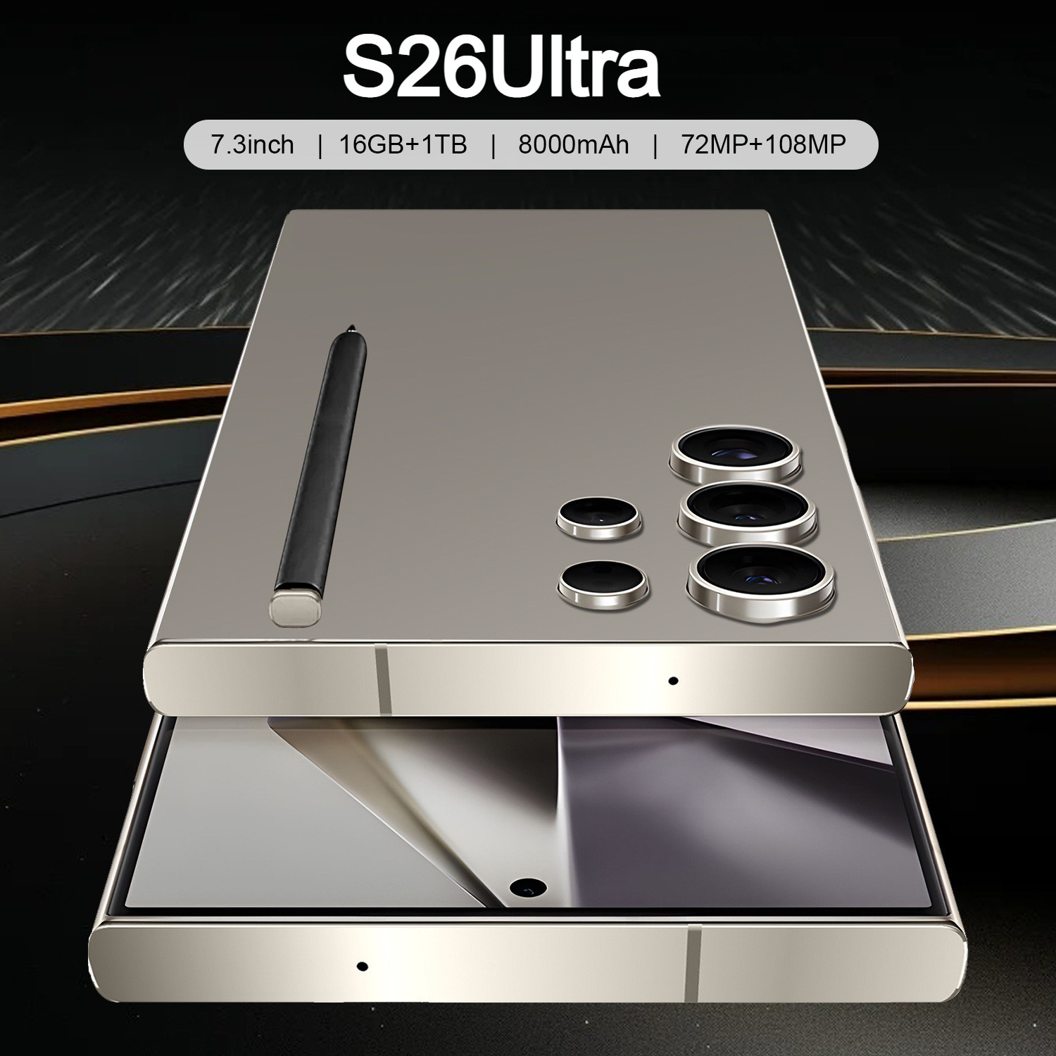 NEW S26 Ultra Cellphones7.3INCH Original Smartphone 5G Dual SIM 16GB 1TB Android 14 Cell Phone Snapdragon 8 gen 3 Smart Mobile Phones