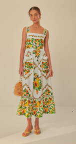 Heavy Lace Patchwork Print Ruffle Long Summer New Fashion Women's Dress With Straps B5