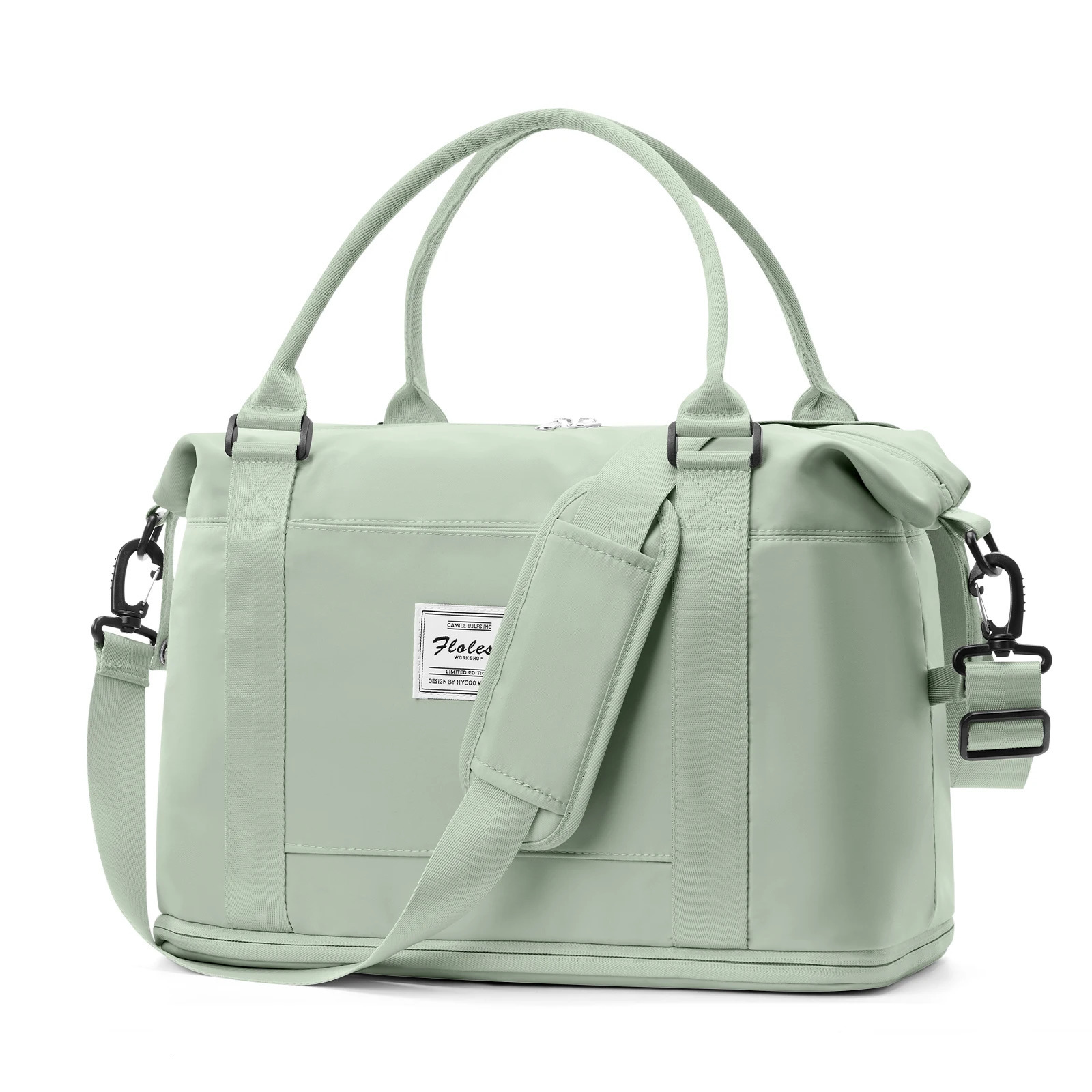 Large capacity womens portable travel bag fitness short business trip luggage can be set pull rod waiting for delivery storage 250605