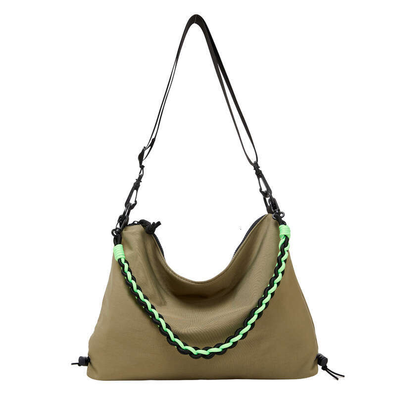 Dopamine Hot Girl Nylon Large Capacity Women Sweet Cool College Class Book Shoulder Crossbody Bag for Girls