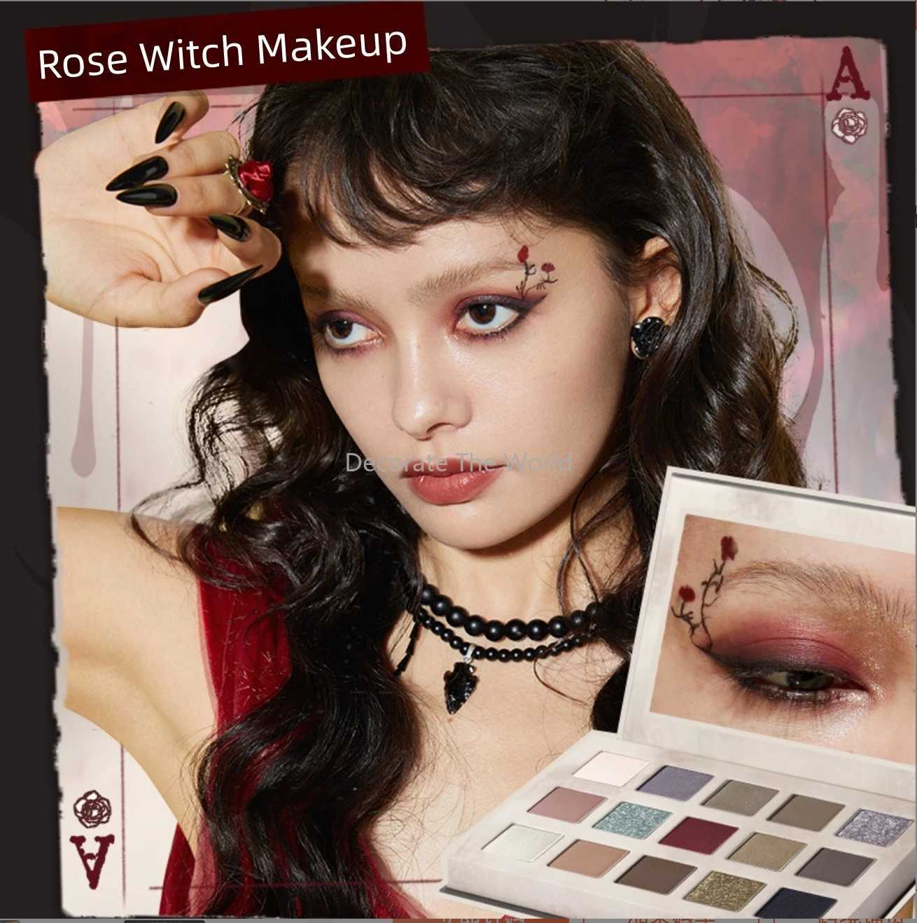 Judydoll Halloween Limited Edition Rose Codex 5-color Eyeshadow Book Matte Earth Color Shimmer Eye Makeup Eye Glitter W250605