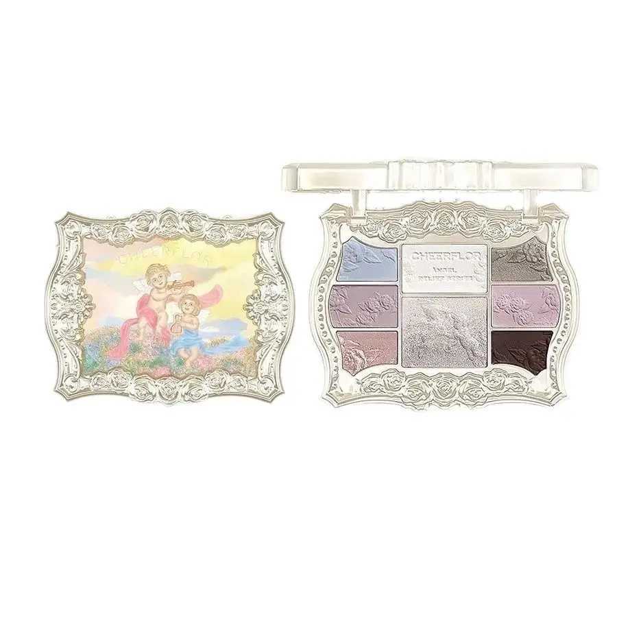 Cheerflor Eyeshadow Palette 8 Colors Makeup Matte Shimmer Eye Shadow Highlighters Contour Blush Powder All In One Makeup Palette W250605