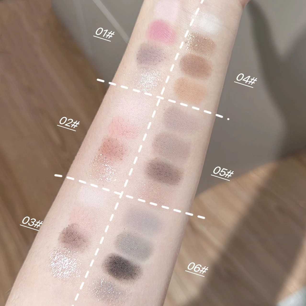 Art Value Butterfly Four-color Eyeshadow Palette Pearlescent Matte Brightening Fine Flash Contouring Blush Palette W250605