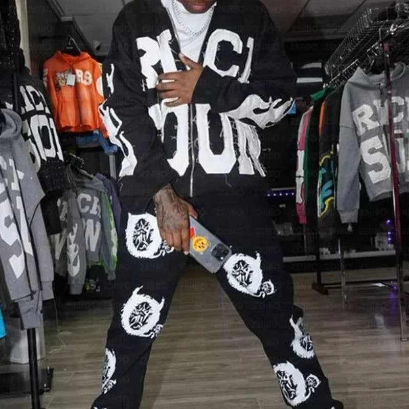 Street Style Letter ed Hoodie for Women Y2K Retro Harajuku Fashion Sportswear Couple Casual Loose top 250604