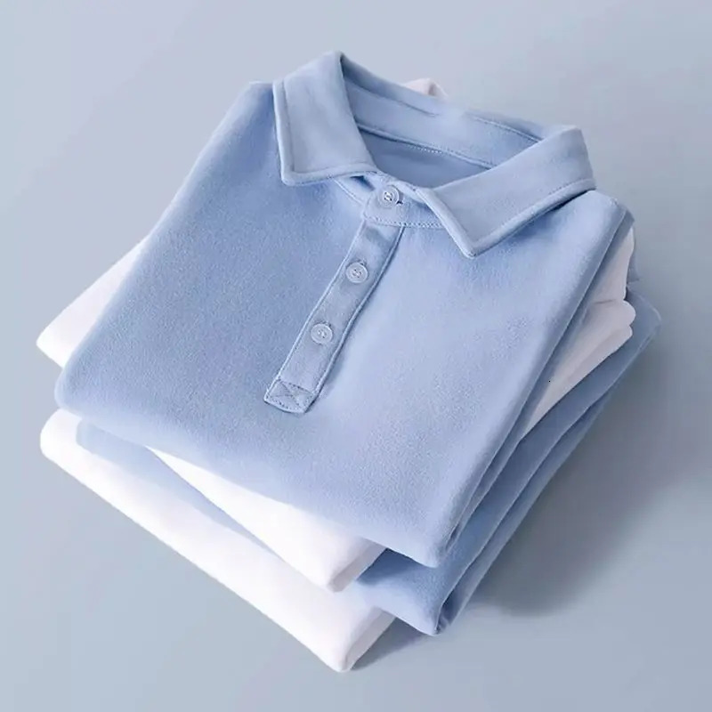 Kids Boys Girls Polo Shirts Arrival Children Spring Autumn Undershirts Teenage Student Base Shirts White Blue Tops 250604