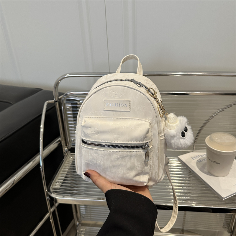 designer College Student Class Backpack Women 2025 New Casual Small Backpack Niche Commuting Outdoor Travel Double Shoulder Bag