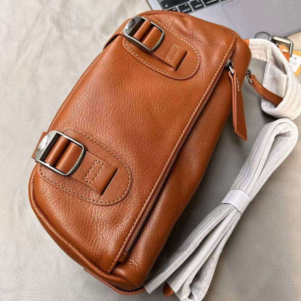 Multi-Compartment Motorcycle Bag For Women Casual Wide Strap Crossbody Double Chain Single Shoulder Bag Stylish Versatile Design