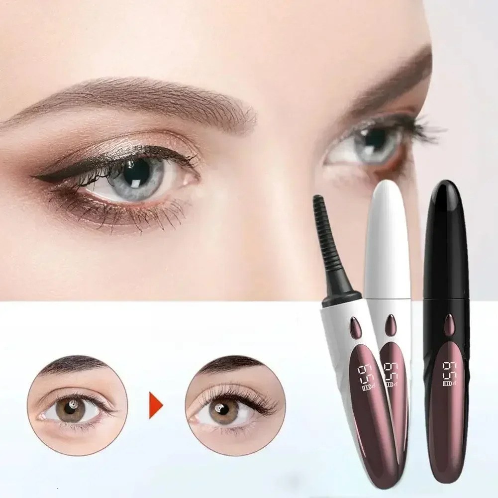 Electric Heated Eyelash Curler Rechargeable Electric Eye Lash Eyelashes Clip Portable Makeup Skin Care Long-lasting Curl 250604
