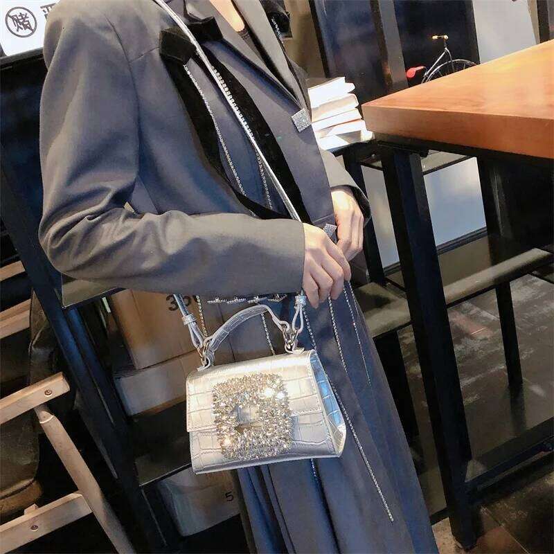 Purses And Handbags For Women Designer Rhinestone Clutch Femme Crystal Crossbody Shoulder Tote Bag Purse