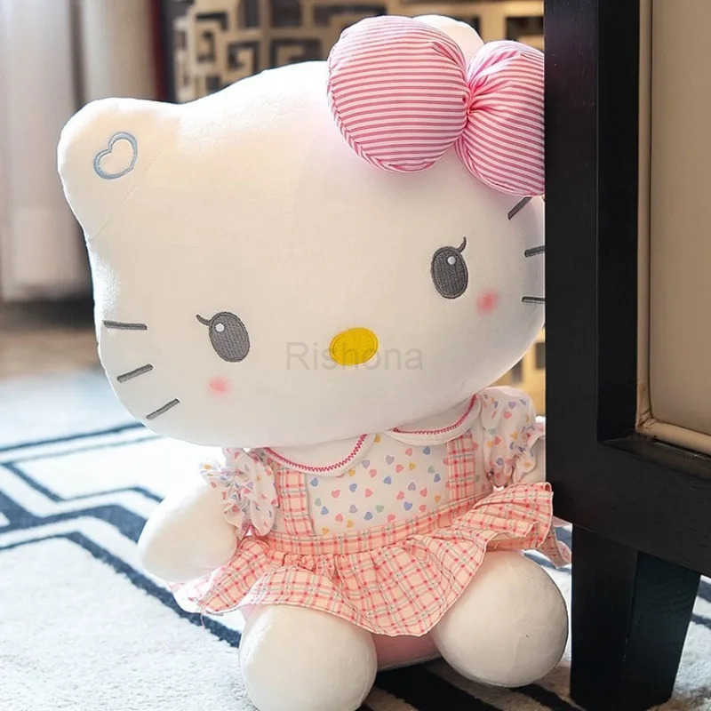 Sanrio Hello Kitty Anime Hello Kitty Stuffed Toys Plushier Soft Pillow Birthday Gifts For Girls Kawaii Hello Kitty Plush Dolls X2506052