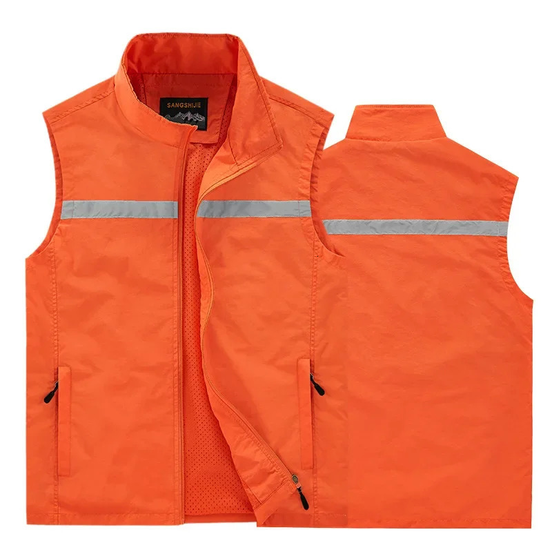 Reflective Emergency Management Vest Multi Pocket Pography Work Clothes 250605Z