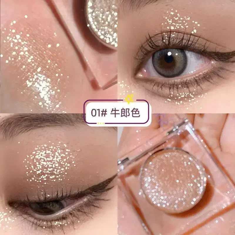 Hot Monochrome Eyeshadows Cowherd Weaver Girl Pearlescent Fine Glitter Sequins Cement Matte Student Eye Shadow Palette Wholesale W250605